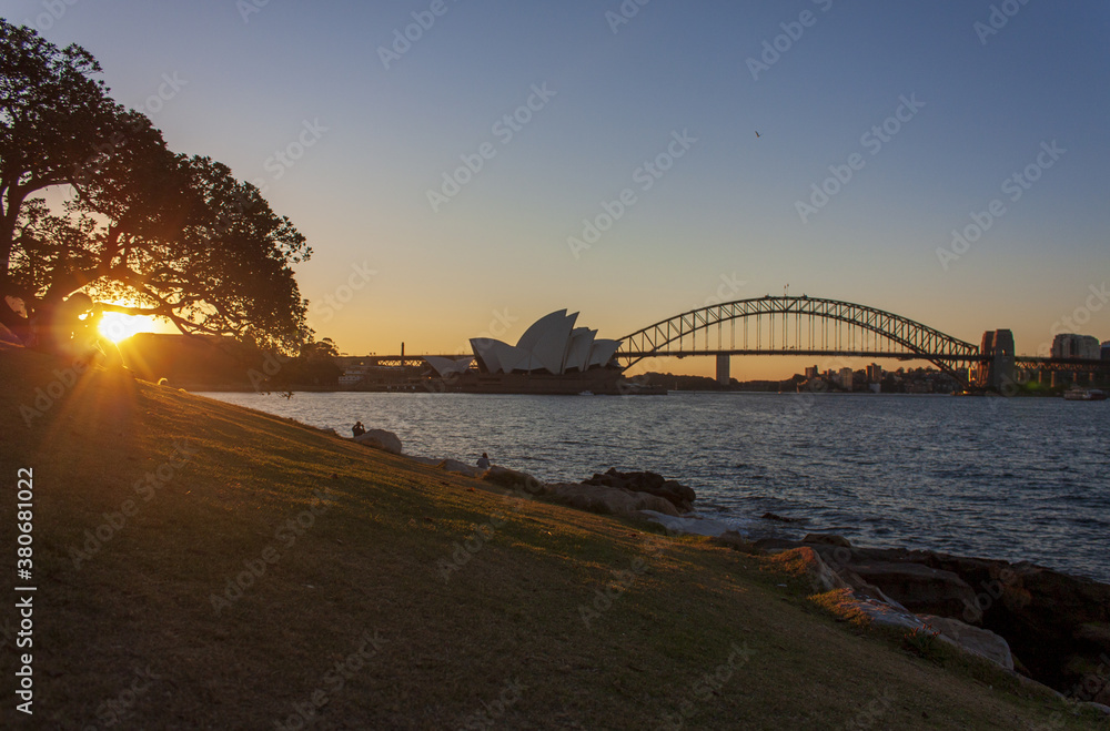 Naklejka premium Sunset at Opera House