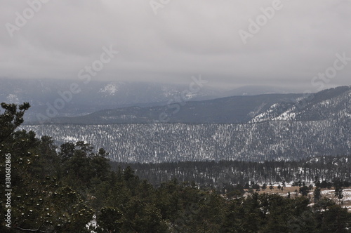 fog over the mountains