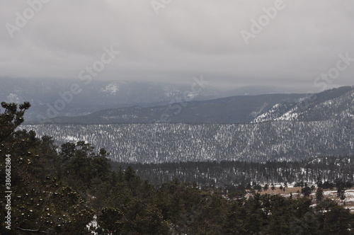 fog over the mountains