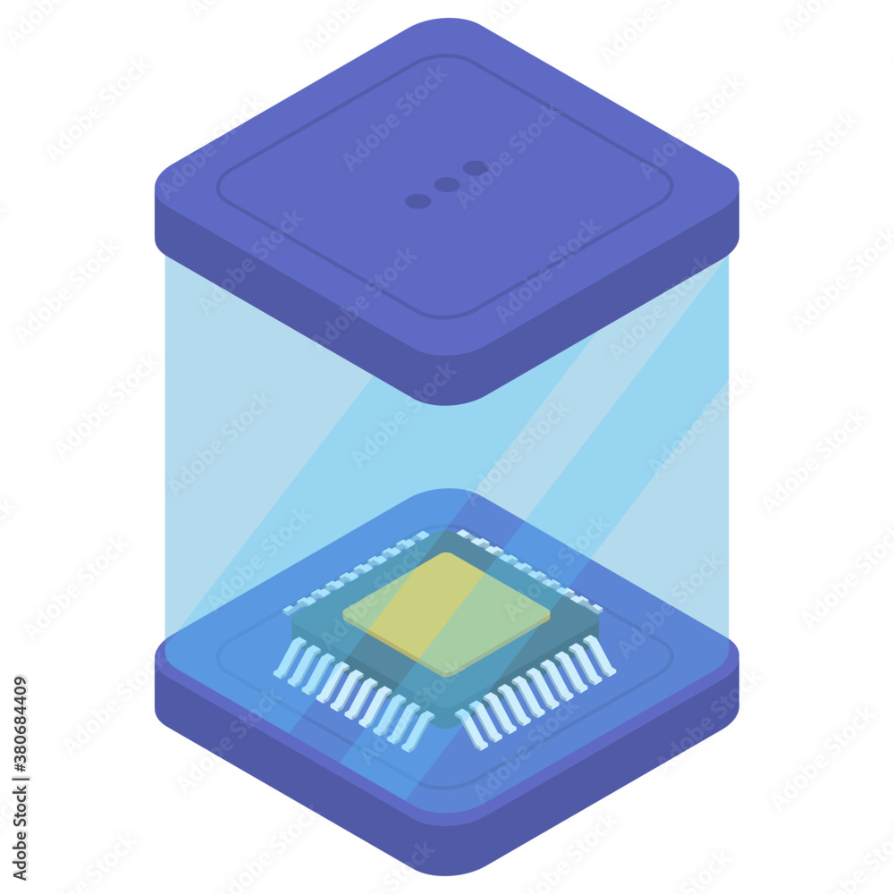 Computer microprocessor vector in isometric design
Computer microprocessor vector in isometric design