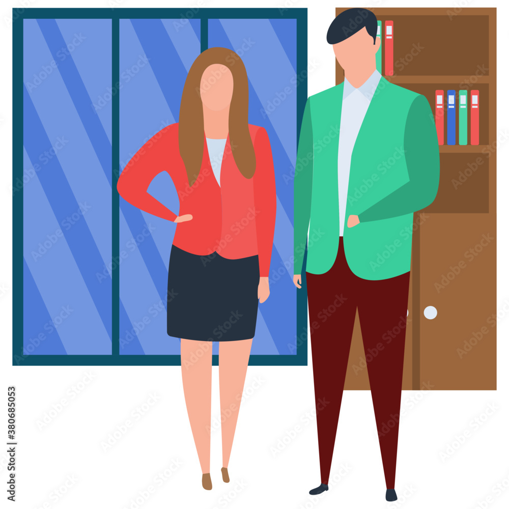 Fototapeta premium Flat business deal illustration vector 