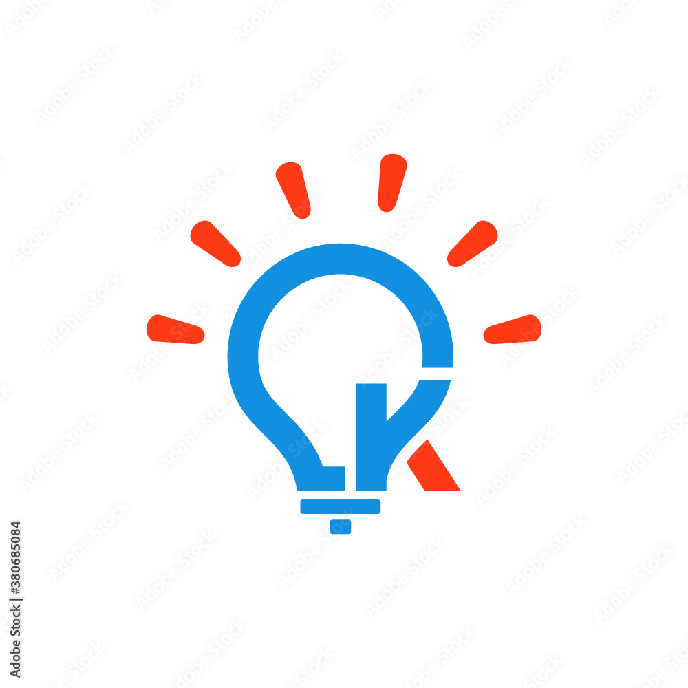 vector logo K alphabet icon smart illustration vector logo K alphabet icon smart illustration