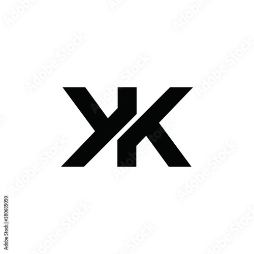 vector logo K alphabet icon illustration