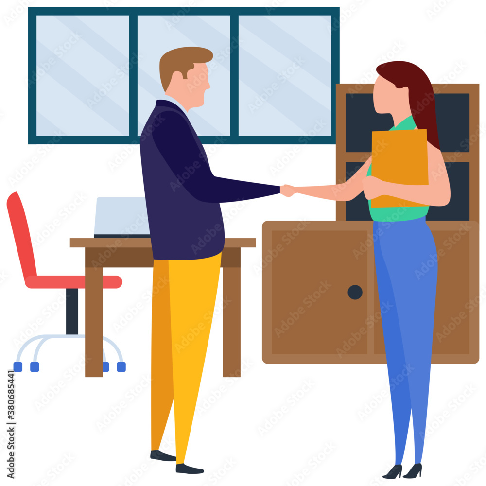 Coworking people illustration vector
Coworking people illustration vector