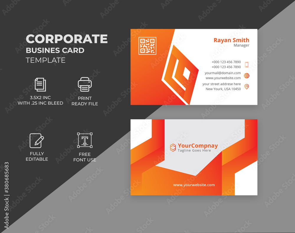 Creative Corporate Business Card