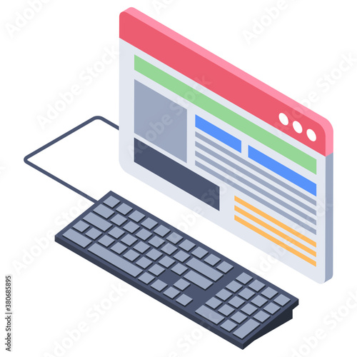 

Isometric design of web blogging 
