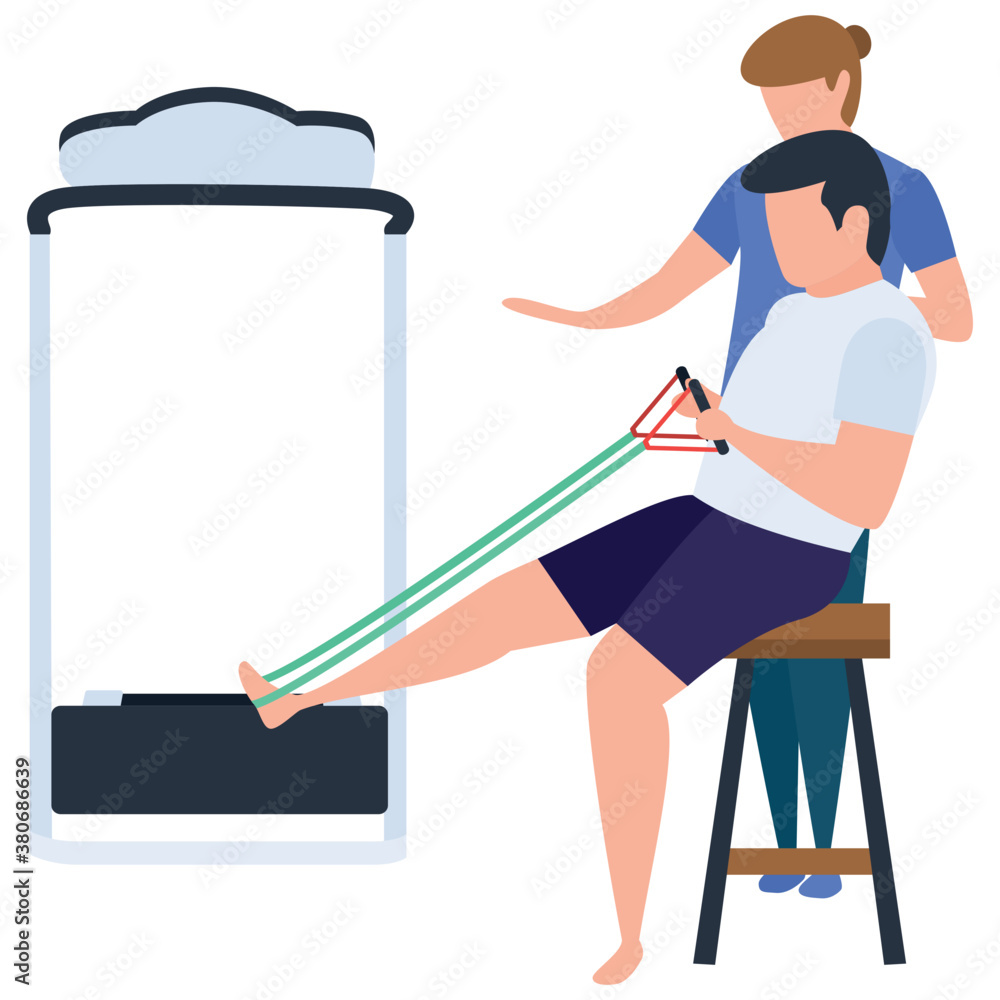 
Muscle therapy illustration in vector design.
