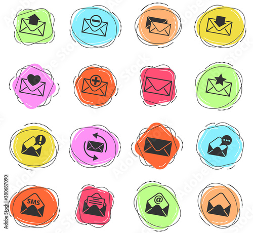 envelope icon set