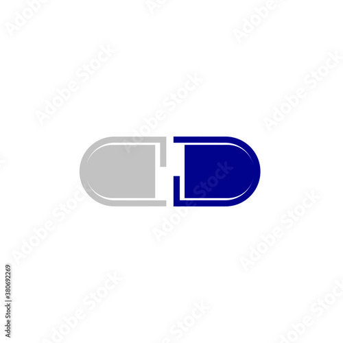 Doctor capsul stethoscope plus illustration vector logo design for medical and health care pharmacy and clinic symbols.