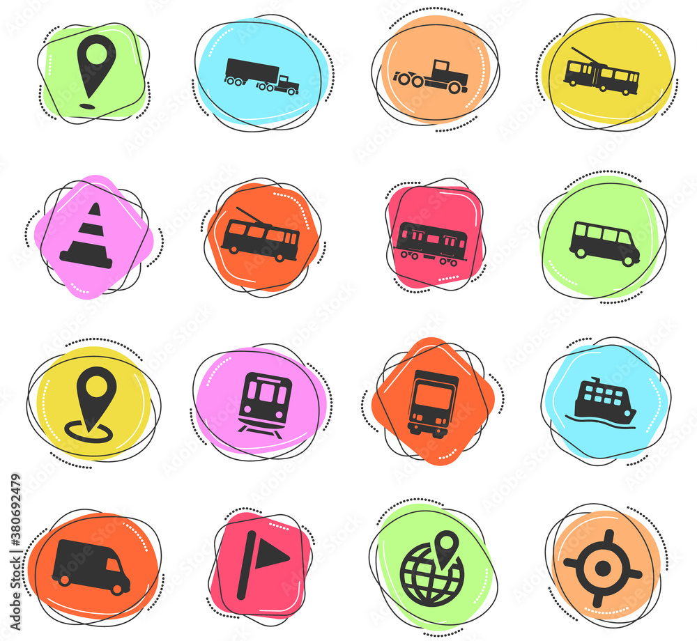 Navigation color icons Navigation color icons