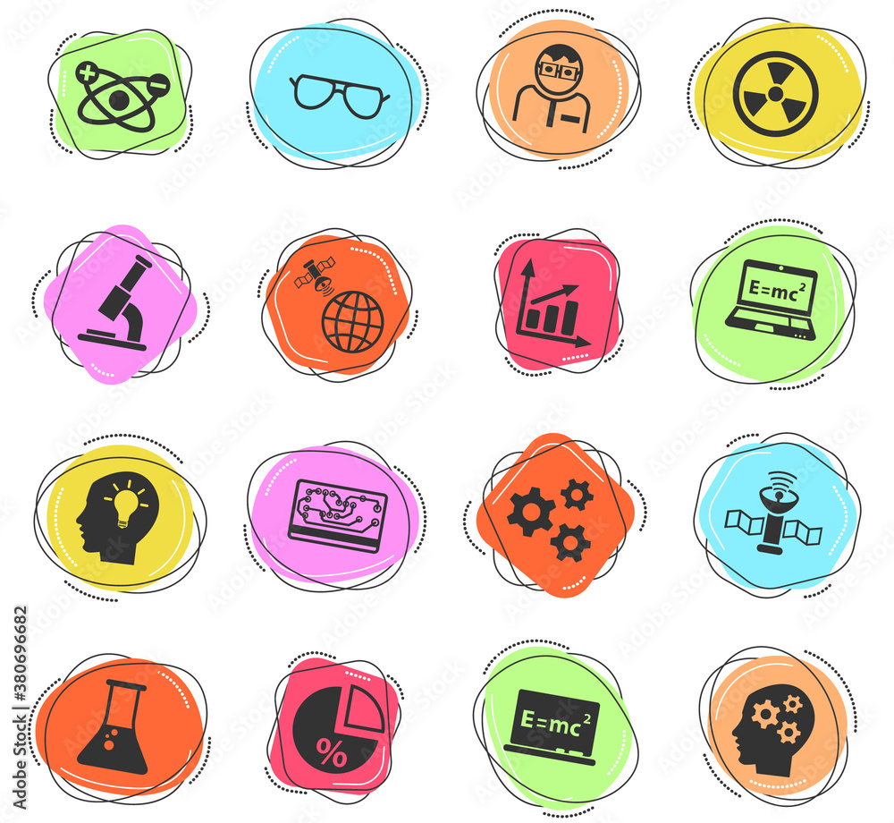 science icon set science icon set