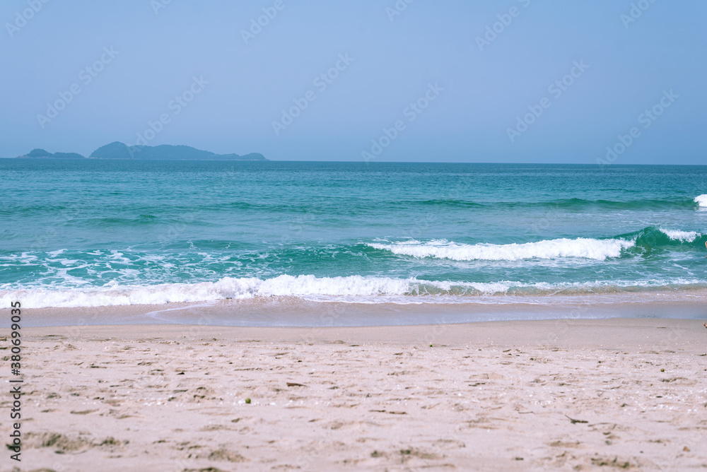 waves on the brazilian beach (brava of almada beach - ubatuba)