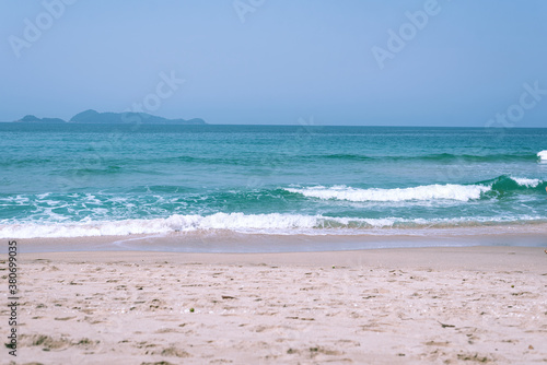 waves on the brazilian beach  brava of almada beach - ubatuba 