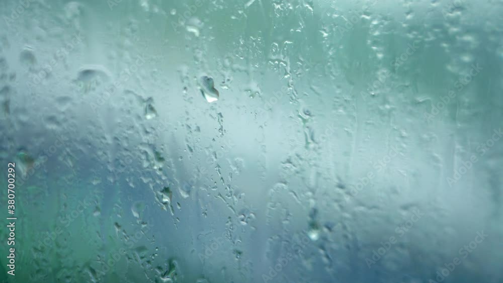 Traces of rain on the windows Traces of rain on the windows