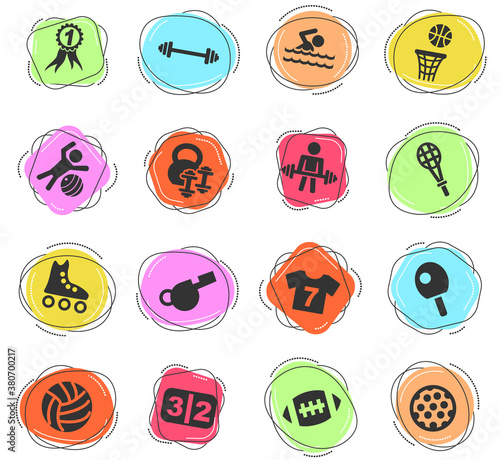 sport icon set