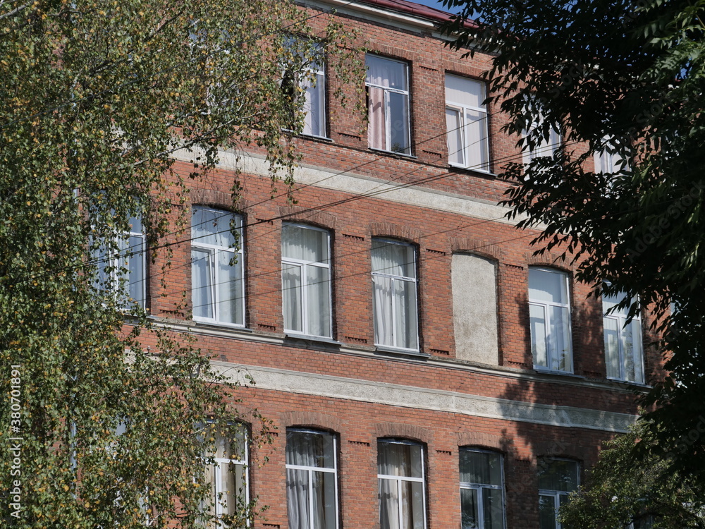 Fototapeta premium old house in the town