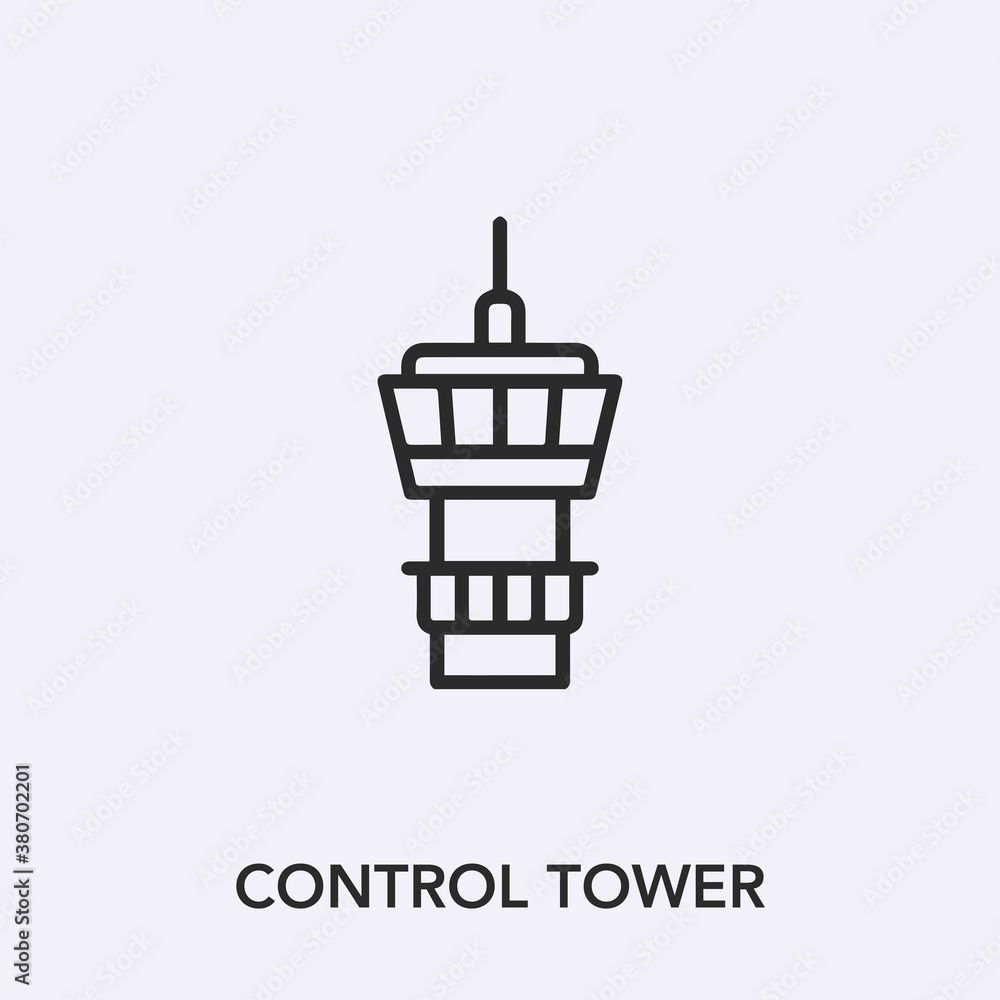 control tower icon vector. Linear style sign for mobile concept and web design. control tower symbol illustration. Pixel vector graphics - Vector. control tower icon vector. Linear style sign for mobile concept and web design. control tower symbol illustration. Pixel vector graphics - Vector.