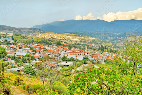 Omodos -  village in the Tro  dos Mountains of Cyprus