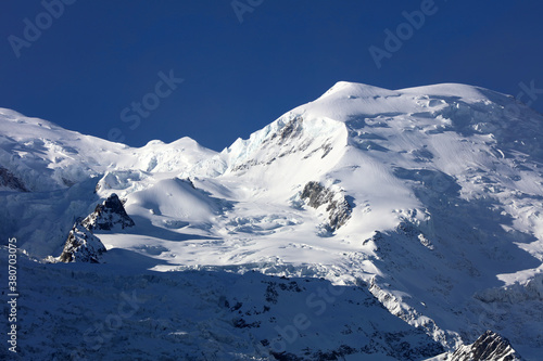 Mont Blanc Summit seen from Aiguille de Midi. France