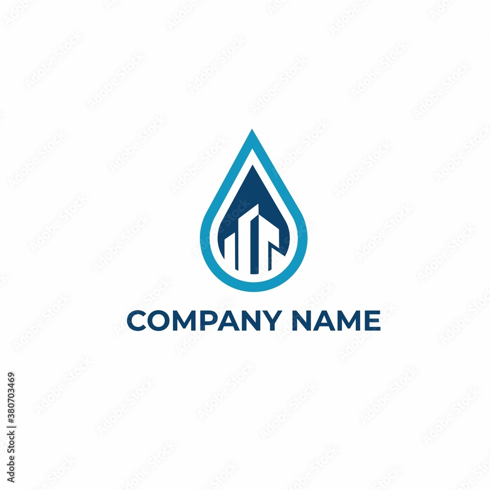 Logo design for business, water drop Logo design for business, water drop