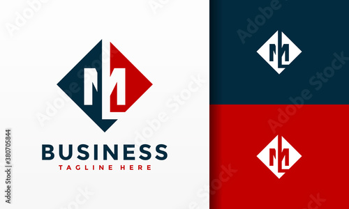 monogram letter LM logo