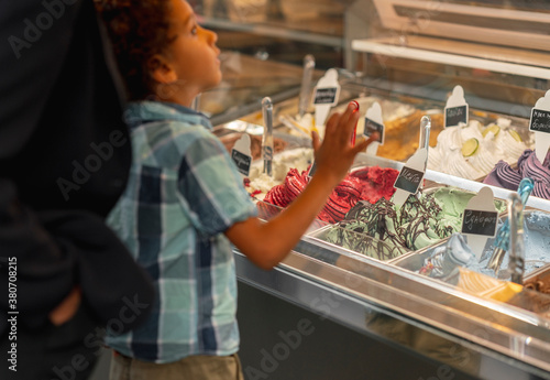 Ice cream shop window