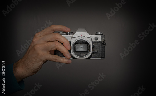Fotografie Old analog single lens reflex camera. Canon AE 1.
