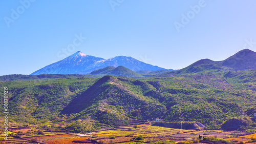 Panoramic view with The Teide volcano
