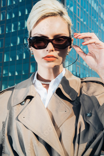 80s yuppie fashion model