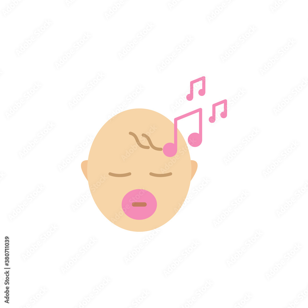 lullaby line icon. Signs and symbols can be used for web, logo, mobile app, UI, UX lullaby line icon. Signs and symbols can be used for web, logo, mobile app, UI, UX