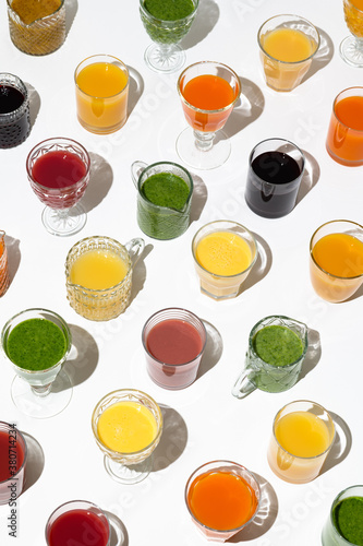 Colorful smoothies photo