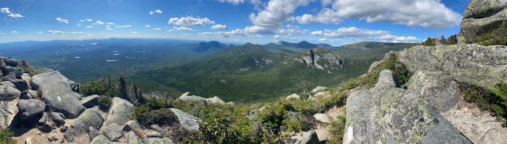 View above Mount Katahdin on the Appalachian Trail. 