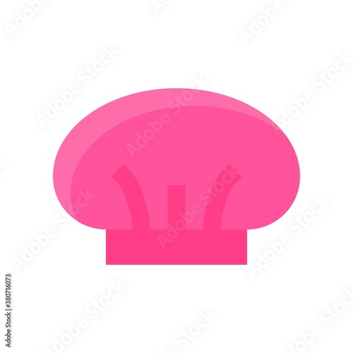 bath room or toilet related women shower cap or bath cap vector in flat style,