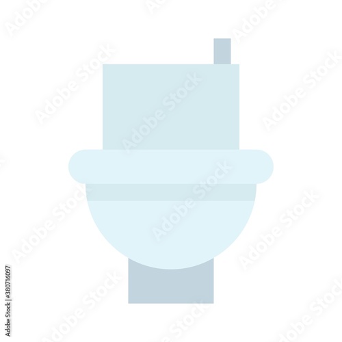 bath room or toilet related toilet or tidy pot vector in flat style,