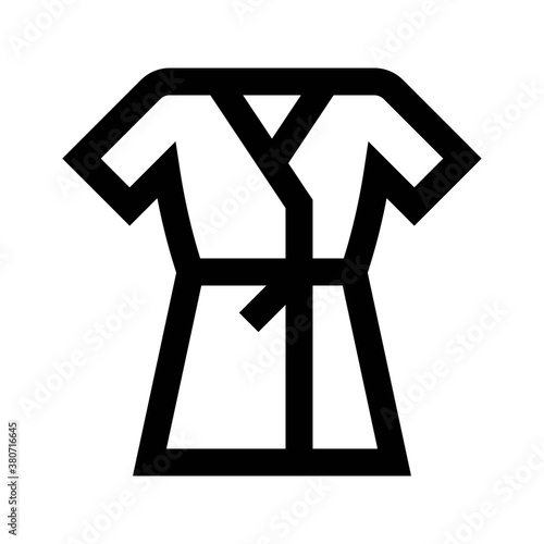 bath room or toilet related bath men dress vector in lineal style,