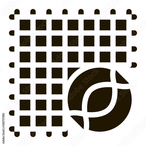 Medical Surgical Mesh Biomaterial glyph icon . Biology And Science Flasks, Bioengineering, Dna And Medicine Biomaterial Pictogram. Monochrome Illustration