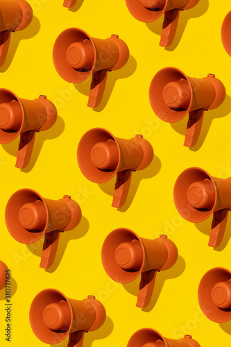 Orange megaphone