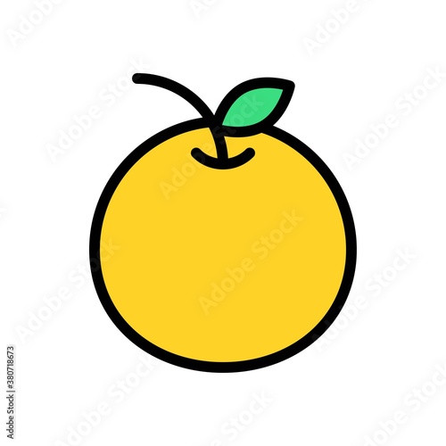 china, new years related, oranges, fruits vectors, with editable stroke,