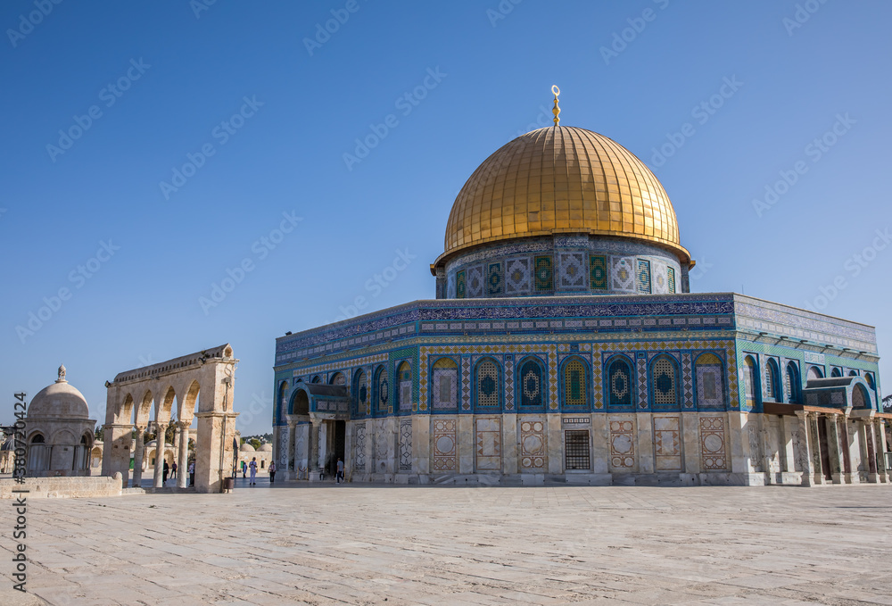 Obraz premium dome of the rock in jerusalem, israel