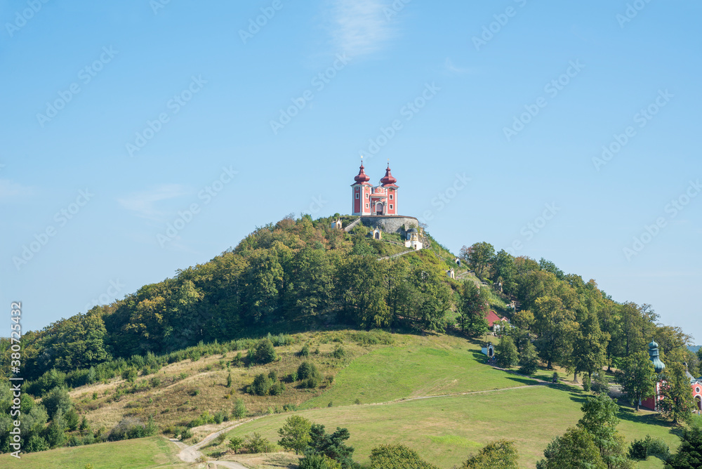Slovak Banska Stiavnica calvary on the hill Slovak Banska Stiavnica calvary on the hill