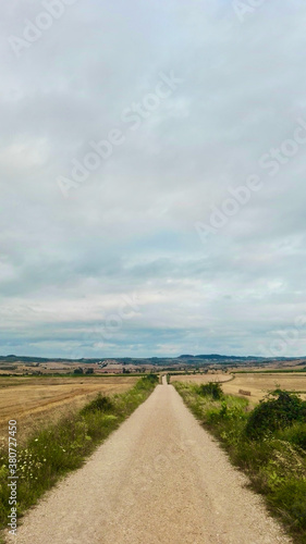 Santiago s walk. road and views of the pilgrimage