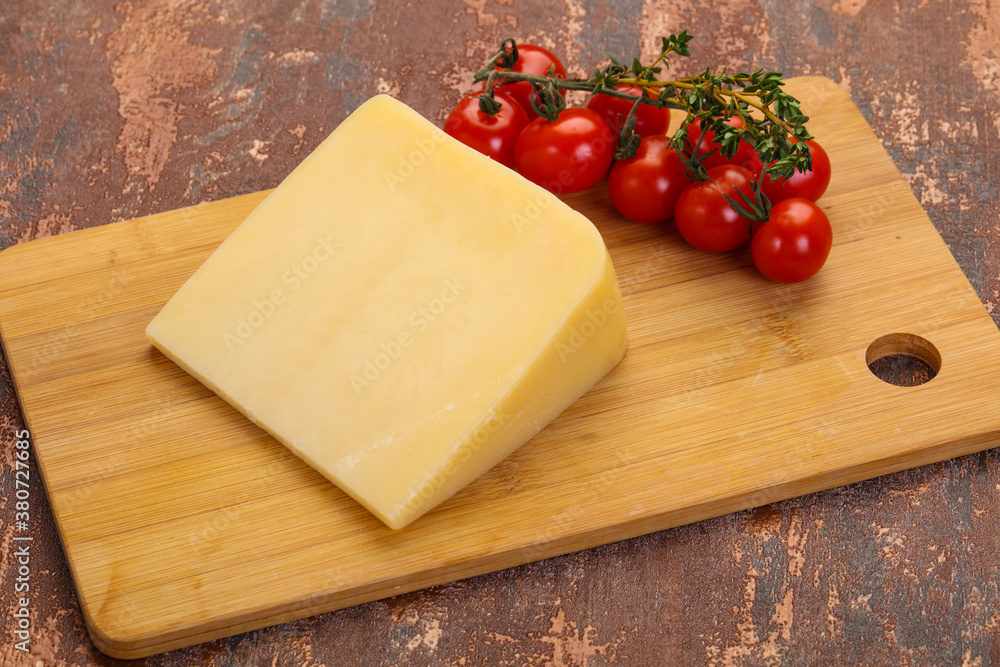 Hard parmesan cheese piece Hard parmesan cheese piece