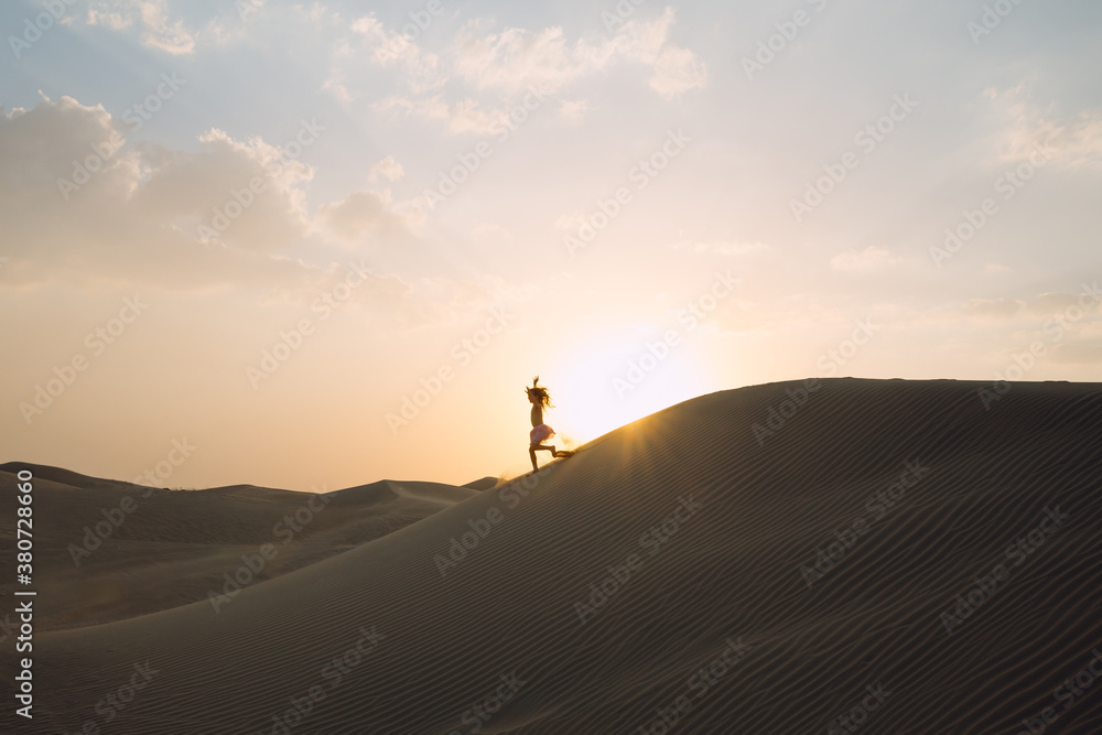 Girl in the desert Girl in the desert