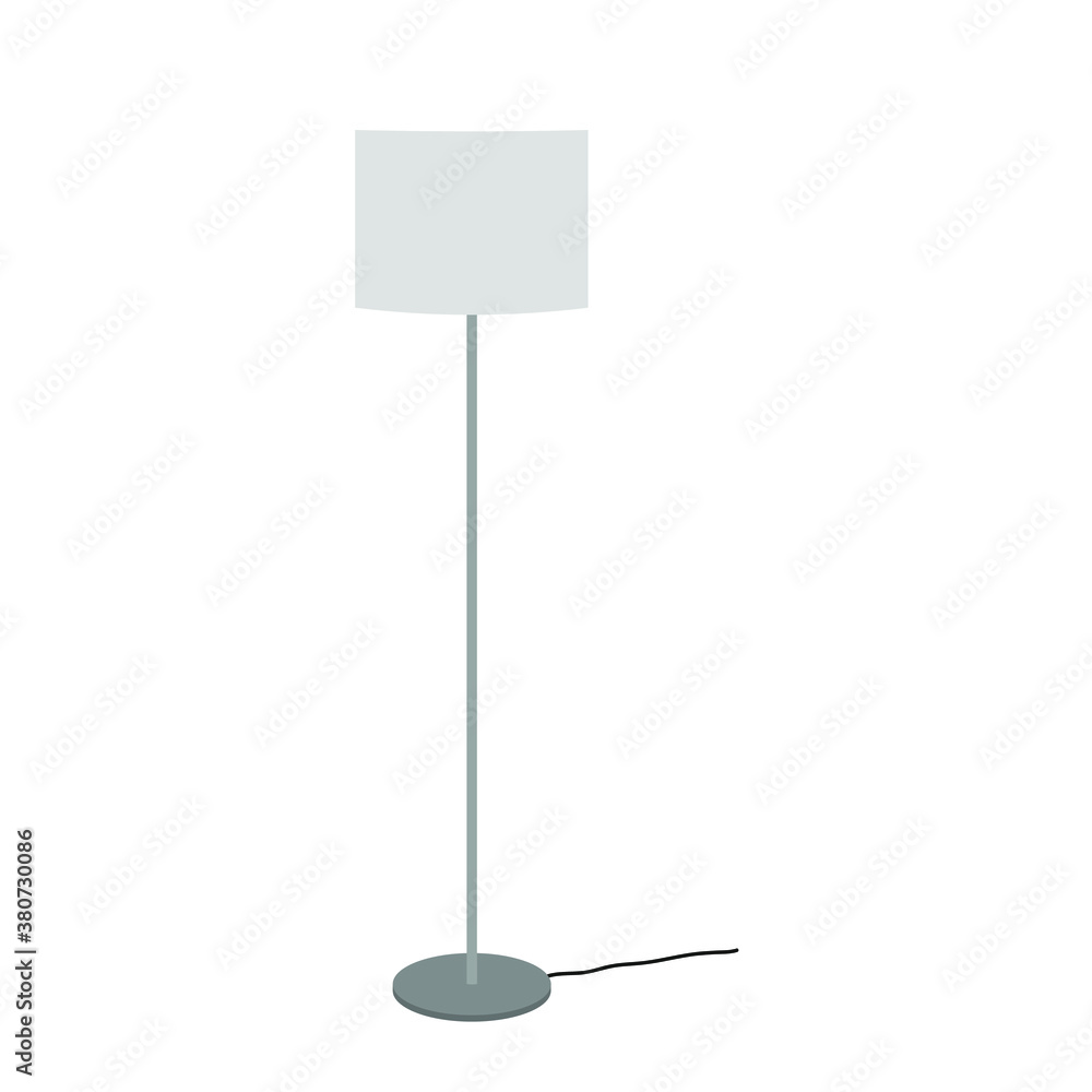 Floor lamp on a white background Floor lamp on a white background