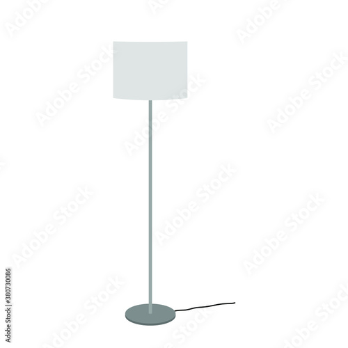 Floor lamp on a white background