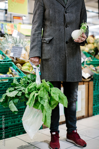 Man buying fruit photo