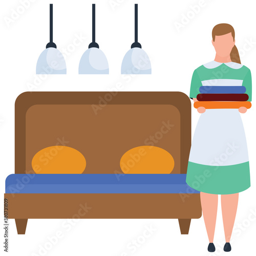 
Housekeeping illustration vector 
