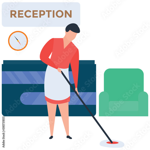 
Maid  illustration vector 
