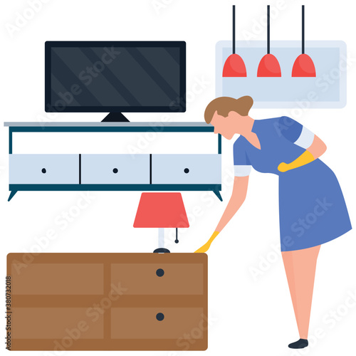
Housekeeping illustration vector 
