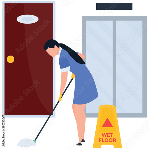 
Housekeeping illustration vector 
